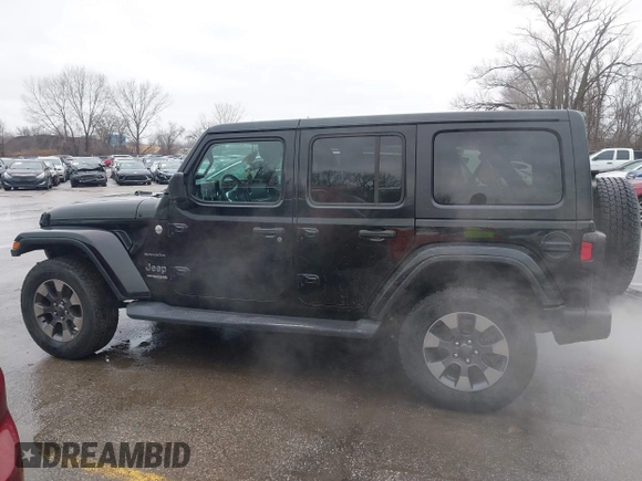 2018 Jeep Wrangler Unlimited Sahara z VIN 1C4HJXEN6JW332956, wystawiony jako IAAI lot #41477681 z przebiegiem 97 446 mil mil oraz . Historia ofert i sprzedaży dostępna na DreamBid. Obrazek 15.