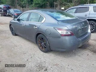 2014 Nissan Maxima S with VIN 1N4AA5AP6EC450628, listed as a IAAI auction lot 42624341 with 188,379 mi miles and . Bid and sale history available at DreamBid. Image 3.
