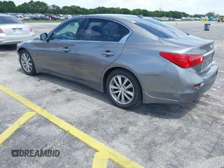 2015 Infiniti Q50 with VIN JN1BV7AP3FM347115, listed as a IAAI auction lot 42787619 with 213,995 mi miles and . Bid and sale history available at DreamBid. Image 3.