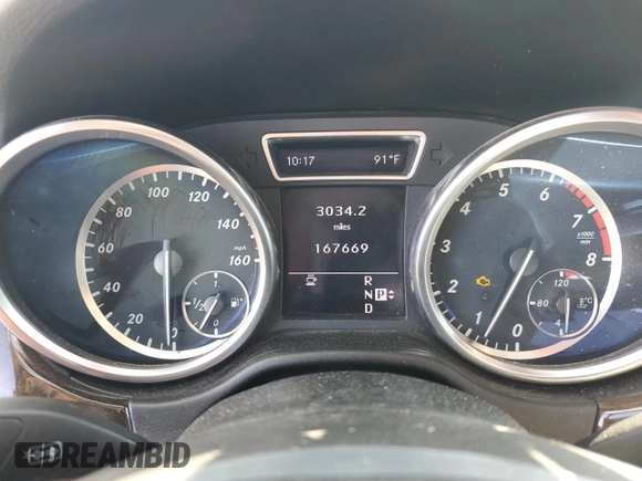 2012 Mercedes-Benz M 350 with VIN 4JGDA5HB8CA054819, listed as a Copart auction lot 49919665 with 167,669 mi miles and Salvage title. Bid and sale history available at DreamBid. Image 9.
