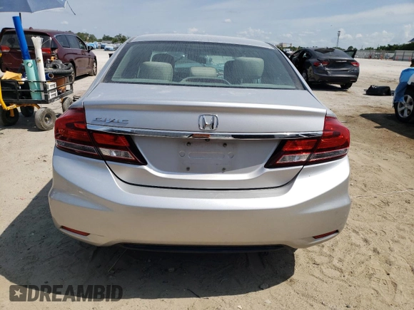 2013 Honda Civic EX with VIN 19XFB2F80DE056854, listed as a Copart auction lot 55434115 with Not Provided miles and Clean Title. Bid and sale history available at DreamBid. Image 6.