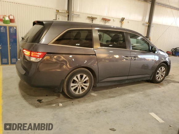 2017 Honda Odyssey SE with VIN 5FNRL5H33HB016555, listed as a Copart auction lot 42603465 with 74,914 mi miles and Salvage Title. Bid and sale history available at carsss.com. Image 3.
