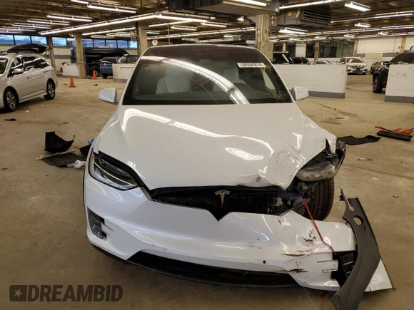 2016 Tesla Model X 70D with VIN 5YJXCBE24GF027807, listed as a Copart auction lot 50504814 with 0 mi miles and Salvage Title. Bid and sale history available at carsss.com. Image 5.