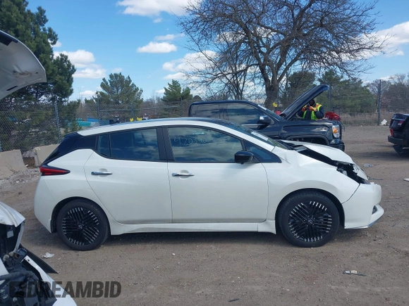 2023 Nissan LEAF SV Plus with VIN 1N4CZ1CV4PC557184, listed as a IAAI auction lot 42034042 with 12,037 mi miles and . Bid and sale history available at DreamBid. Image 13.