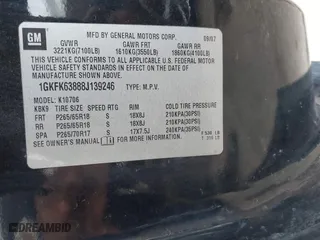 2008 GMC Yukon Denali with VIN 1GKFK63888J139246, listed as a IAAI auction lot 41649830 with 328,472 mi miles. Bid and sale history available at carsss.com. Image 9.