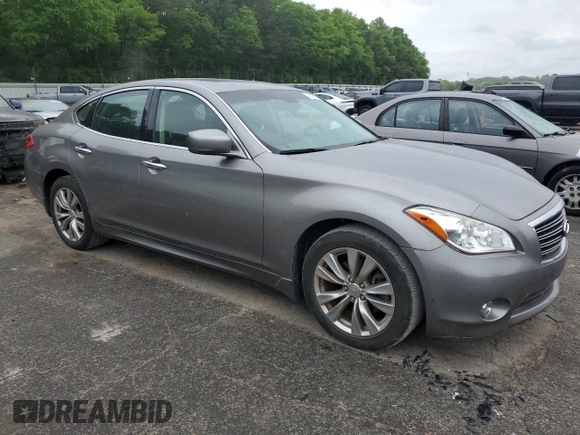 2012 Infiniti M with VIN JN1BY1AP3CM330170, listed as a Copart auction lot 47458715 with 105,726 mi miles and Salvage title. Bid and sale history available at DreamBid. Image 4.