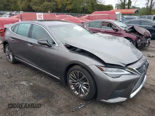 2021 Lexus LS with VIN JTHD51FF7M5013906, listed as a IAAI auction lot 40798850 with 16,535 mi miles. Bid and sale history available at carsss.com. Image 1.