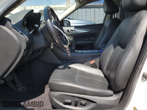 2020 Infiniti Q50 Luxe with VIN JN1EV7APXLM202372, listed as a Copart auction lot 65206765 with 45,788 mi miles and Salvage title. Bid and sale history available at DreamBid. Image 7.