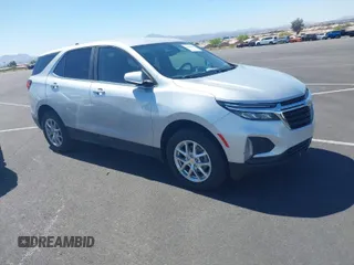 2022 Chevrolet Equinox LT with VIN 2GNAXTEV0N6134115, listed as a IAAI auction lot 41989096 with 118,688 mi miles. Bid and sale history available at carsss.com. Image 1.