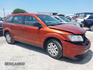 2014 Dodge Journey American Value Pkg with VIN 3C4PDCAB6ET248820, listed as a IAAI auction lot 39159166 with 215,007 mi miles. Bid and sale history available at carsss.com. Image 1.