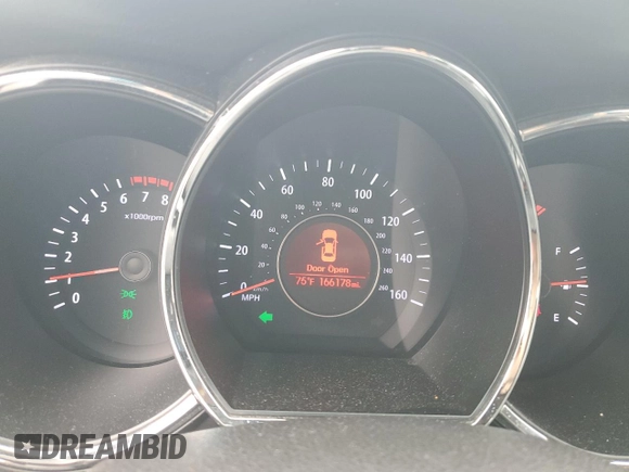 2013 Kia Optima EX with VIN 5XXGN4A7XDG205946, listed as a Copart auction lot 64239325 with 166,178 mi miles and Salvage title. Bid and sale history available at DreamBid. Image 9.