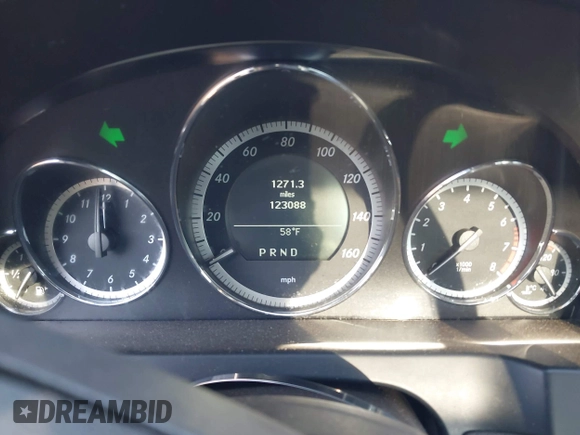 2011 Mercedes-Benz E-Class E 350 with VIN WDDKJ5GB0BF097376, listed as a IAAI auction lot 42050801 with 123,088 mi miles. Bid and sale history available at carsss.com. Image 7.