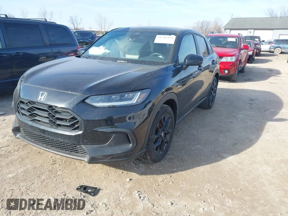 2023 Honda HR-V Sport with VIN 3CZRZ1H55PM725842, listed as a IAAI auction lot 41785474 with 52,796 mi miles. Bid and sale history available at carsss.com. Image 2.