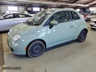 2012 FIAT 500 Pop with VIN 3C3CFFAR4CT381133, listed as a Copart auction lot 52644855 with NaN miles and Clean Title. Bid and sale history available at carsss.com. Image 1.