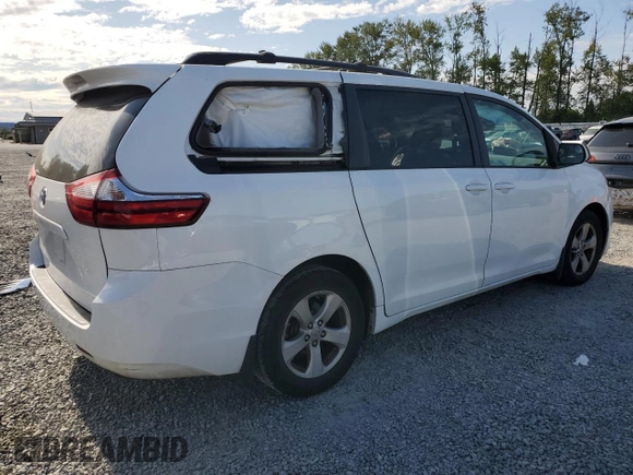 2017 Toyota Sienna LE Auto Access Seat with VIN 5TDKZ3DC2HS807651, listed as a Copart auction lot 61308995 with 148,707 mi miles and Salvage title. Bid and sale history available at DreamBid. Image 3.