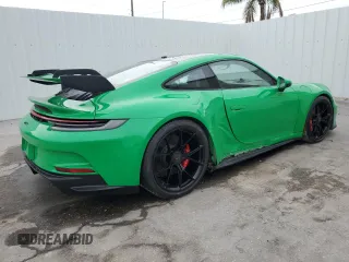 2022 Porsche 911 GT3 with VIN WP0AC2A92NS268077, listed as a Copart auction lot 88943885 with 14,079 mi miles and Salvage Title. Bid and sale history available at carsss.com. Image 3.