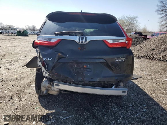 2017 Honda CR-V EX-L with VIN 2HKRW2H86HH618224, listed as a Copart auction lot 52004065 with 87,637 mi miles and Salvage Title. Bid and sale history available at carsss.com. Image 6.