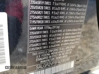 2015 Land Rover Range Rover with VIN SALGR2VF5FA206049, listed as a Copart auction lot 43665035 with 0 mi miles and Clean Title. Bid and sale history available at carsss.com. Image 13.