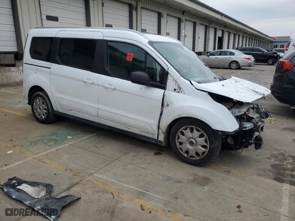 2015 Ford Transit Connect Wagon XLT with VIN NM0GE9F73F1189106, listed as a Copart auction lot 83592194 with 0 mi miles and Salvage Title. Bid and sale history available at carsss.com. Image 4.