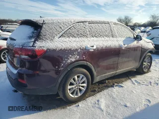 2019 Kia Sorento LX with VIN 5XYPGDA58KG475467, listed as a Copart auction lot 43527405 with 124,337 mi miles and Salvage Title. Bid and sale history available at carsss.com. Image 3.
