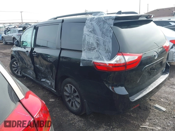 2018 Toyota Sienna XLE with VIN 5TDDZ3DC9JS190621, listed as a IAAI auction lot 41777729 with 96,089 mi miles. Bid and sale history available at carsss.com. Image 3.