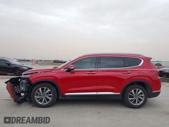 2019 Hyundai Santa Fe Limited with VIN 5NMS53AD2KH110435, listed as a IAAI auction lot 41712962 with 76,589 mi miles. Bid and sale history available at carsss.com. Image 15.