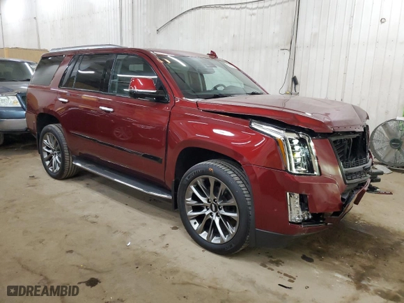 2020 Cadillac Escalade Premium Luxury with VIN 1GYS4CKJ8LR251802, listed as a Copart auction lot 81987694 with 26,210 mi miles and Salvage Title. Bid and sale history available at carsss.com. Image 4.