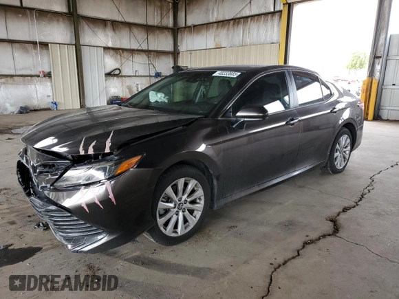 2019 Toyota Camry LE with VIN 4T1B11HK3KU290548, listed as a Copart auction lot 48233685 with 105,700 mi miles and Salvage Title. Bid and sale history available at carsss.com. Image 1.