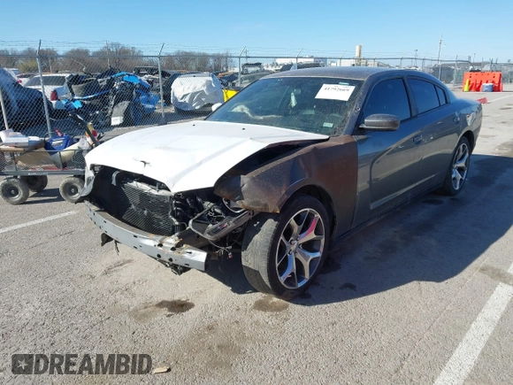 2012 Dodge Charger Police with VIN 2C3CDXAT8CH221109, listed as a IAAI auction lot 41792669 with 188,698 mi miles. Bid and sale history available at carsss.com. Image 2.