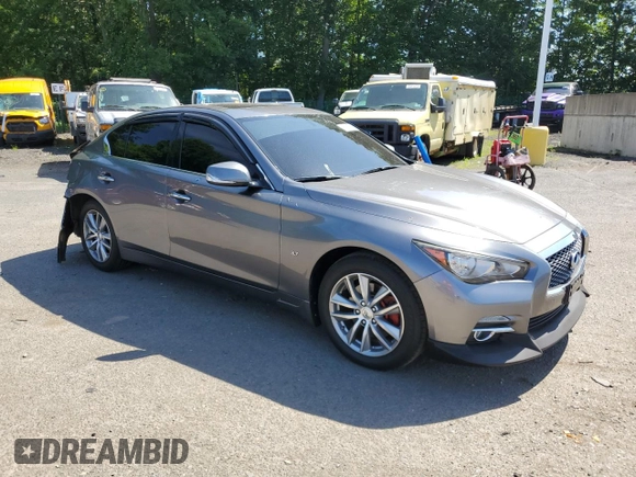 2015 Infiniti Q50 Premium z VIN JN1BV7ARXFM391291, wystawiony jako Copart lot #61765885 z przebiegiem 129 617 mil mil oraz Szkoda całkowita • Salvage title. Historia ofert i sprzedaży dostępna na DreamBid. Obrazek 4.