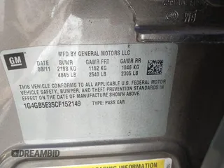 2012 Buick LaCrosse Convenience with VIN 1G4GB5E35CF152149, listed as a IAAI auction lot 41583407 with 107,130 mi miles and . Bid and sale history available at DreamBid. Image 9.