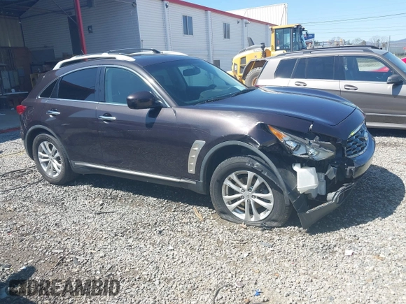 2010 Infiniti FX with VIN JN8AS1MW3AM851307, listed as a IAAI auction lot 41921194 with 143,850 mi miles and . Bid and sale history available at DreamBid. Image 1.