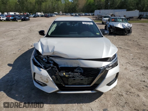 2023 Nissan Sentra SR with VIN 3N1AB8DV1PY325133, listed as a Copart auction lot 52385105 with 28,310 mi miles and Salvage Title. Bid and sale history available at DreamBid. Image 5.