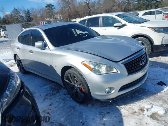 2013 Infiniti M z VIN JN1BY1AR6DM602407, wystawiony jako IAAI lot #41617455 z przebiegiem 99 195 mil mil oraz . Historia ofert i sprzedaży dostępna na DreamBid. Obrazek 1.