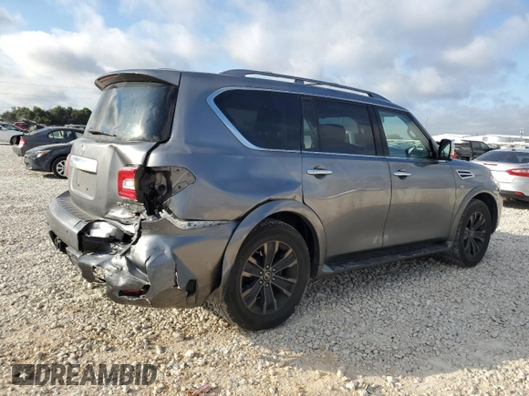 2019 Nissan Armada Platinum with VIN JN8AY2NE1K9759322, listed as a Copart auction lot 71734094 with 59,315 mi miles and Salvage Title. Bid and sale history available at carsss.com. Image 3.
