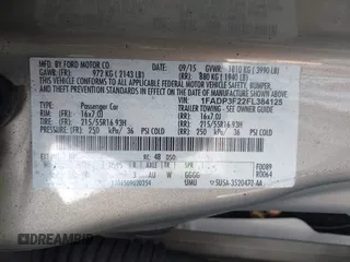 2015 Ford Focus SE with VIN 1FADP3F22FL384125, listed as a IAAI auction lot 40746333 with 53,530 mi miles. Bid and sale history available at carsss.com. Image 9.