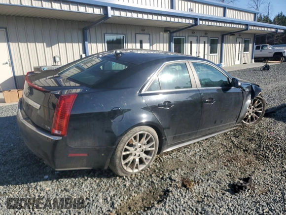 2012 Cadillac CTS Premium with VIN 1G6DS5E34C0102002, listed as a Copart auction lot 43287135 with 98,495 mi miles and Salvage Title. Bid and sale history available at DreamBid. Image 3.