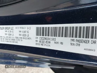 2014 Dodge Avenger SE with VIN 1C3CDZAB1EN111015, listed as a IAAI auction lot 42330669 with 82,265 mi miles and . Bid and sale history available at DreamBid. Image 9.
