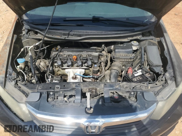 2012 Honda Civic EX with VIN 2HGFB2F83CH545012, listed as a Copart auction lot 54918605 with 229,970 mi miles and Salvage Title. Bid and sale history available at DreamBid. Image 11.
