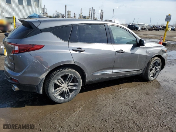 2023 Acura RDX w/A-Spec Package with VIN 5J8TC2H61PL801331, listed as a Copart auction lot 48678475 with 24,757 mi miles and Salvage Title. Bid and sale history available at carsss.com. Image 3.