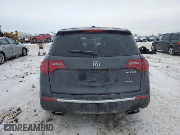 2013 Acura MDX Tech Pkg with VIN 2HNYD2H37DH510679, listed as a Copart auction lot 45404195 with 111,483 mi miles and Salvage Title. Bid and sale history available at carsss.com. Image 6.