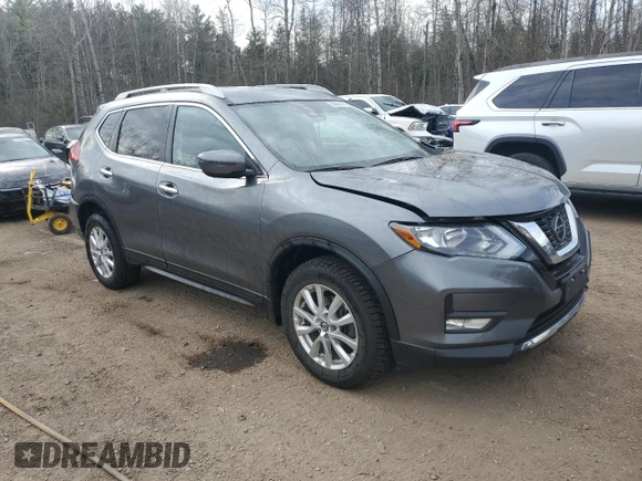 2020 Nissan Rogue S with VIN 5N1AT2MV9LC742974, listed as a Copart auction lot 55059795 with 61,218 mi miles and Clean Title. Bid and sale history available at DreamBid. Image 4.