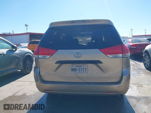2012 Toyota Sienna with VIN 5TDKA3DC1CS011022, listed as a IAAI auction lot 41415386 with 209,552 mi miles and . Bid and sale history available at DreamBid. Image 16.