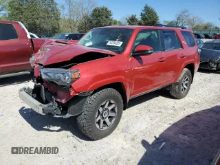 2022 Toyota 4Runner TRD Off Road Premium with VIN JTERU5JR2N6079466, listed as a Copart auction lot 53204395 with 50,456 mi miles and Salvage title. Bid and sale history available at DreamBid. Image 1.
