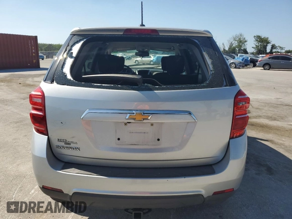 2017 Chevrolet Equinox LS with VIN 2GNALBEK5H1585117, listed as a Copart auction lot 51374395 with Not Provided miles and Salvage Title. Bid and sale history available at DreamBid. Image 6.