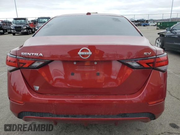2024 Nissan Sentra SV with VIN 3N1AB8CV4RY320495, listed as a Copart auction lot 49166945 with 10,668 mi miles and Clean Title. Bid and sale history available at DreamBid. Image 6.