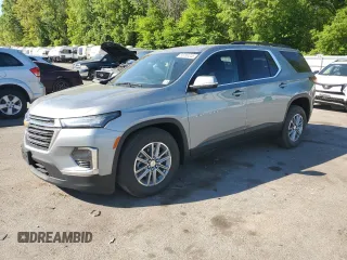 2023 Chevrolet Traverse LT Cloth with VIN 1GNEVGKW6PJ148733, listed as a Copart auction lot 55789345 with 26,765 mi miles and Salvage title. Bid and sale history available at DreamBid. Image 1.