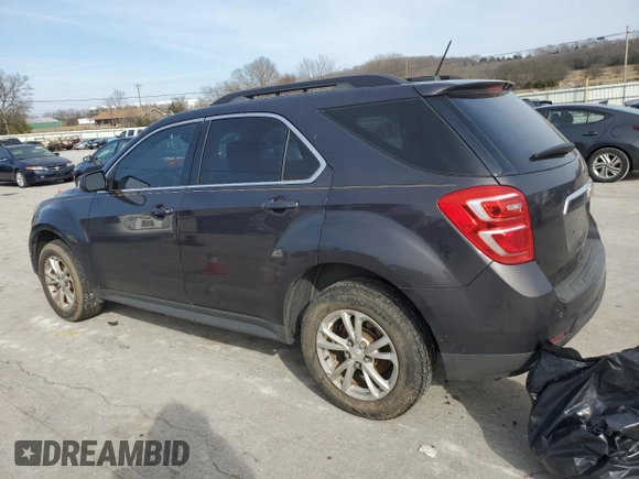 2016 Chevrolet Equinox LT with VIN 2GNALCEK7G6195613, listed as a Copart auction lot 45938145 with 105,522 mi miles and Salvage Title. Bid and sale history available at carsss.com. Image 2.