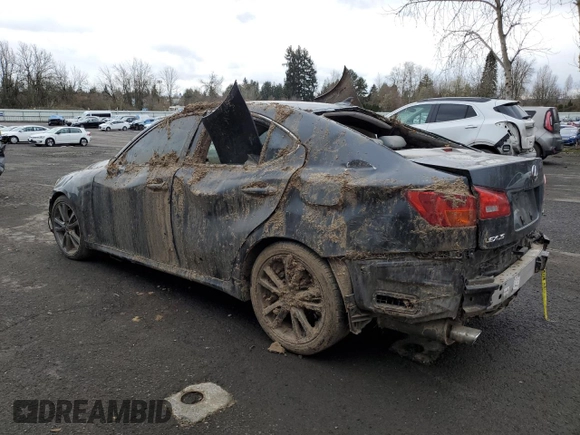 2008 Lexus IS 250 with VIN JTHBK262382074079, listed as a Copart auction lot 47174075 with Not Provided miles and Salvage Title. Bid and sale history available at DreamBid. Image 2.