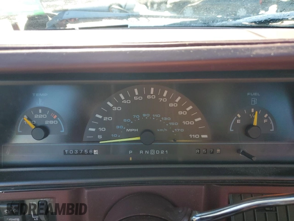 1993 Oldsmobile Cutlass z VIN 1G3AJ85N8P6362475, wystawiony jako Copart lot #45789795 z przebiegiem 103 756 mil mil oraz Tytuł czysty. Historia ofert i sprzedaży dostępna na DreamBid. Obrazek 9.